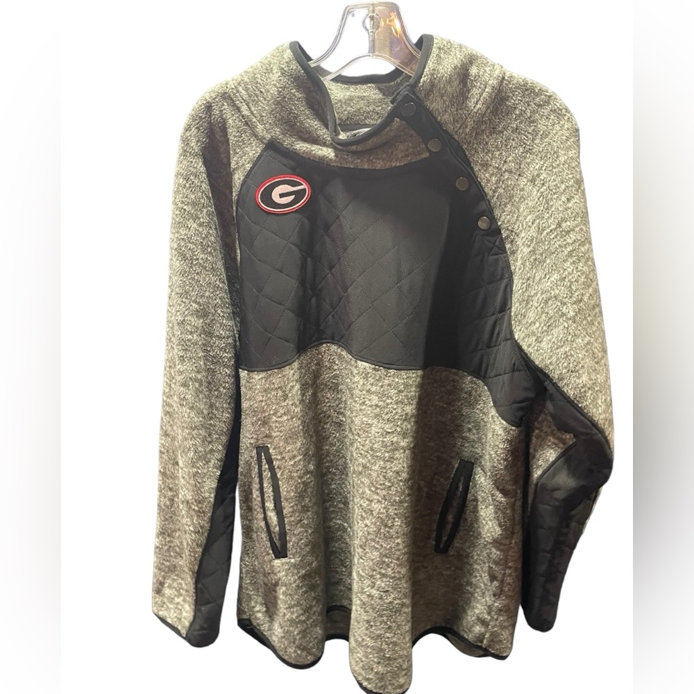 Gameday  Gray Green heathered with Black accents‎ Fleece Pullover